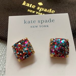 Multicolored Kate Spade “Glitter” Stud Earrings